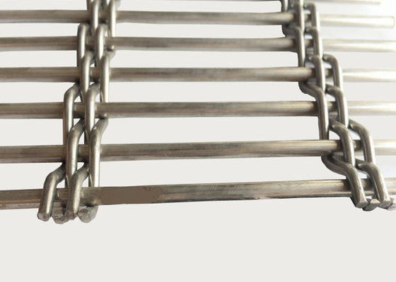 SS 316 Plain Weave Metal Interior Furniture Dekoratif Untuk Arsitektur Woven Wire Mesh