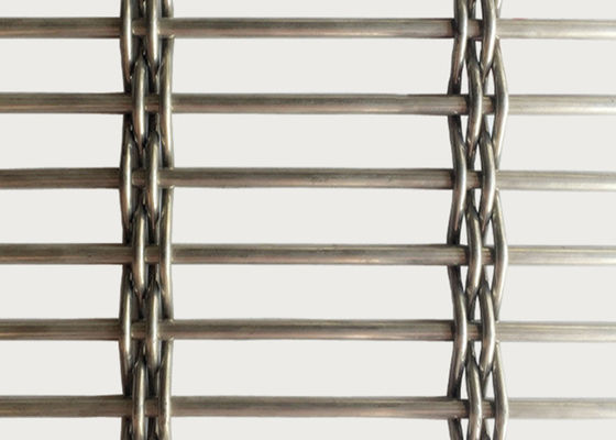 SS 316 Plain Weave Metal Interior Furniture Dekoratif Untuk Arsitektur Woven Wire Mesh