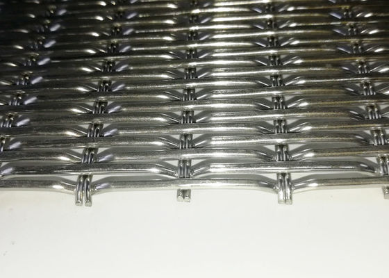 SS Weave Metal Dekoratif Interior Furnitur Dan Layar Untuk Arsitektur Woven Wire Mesh