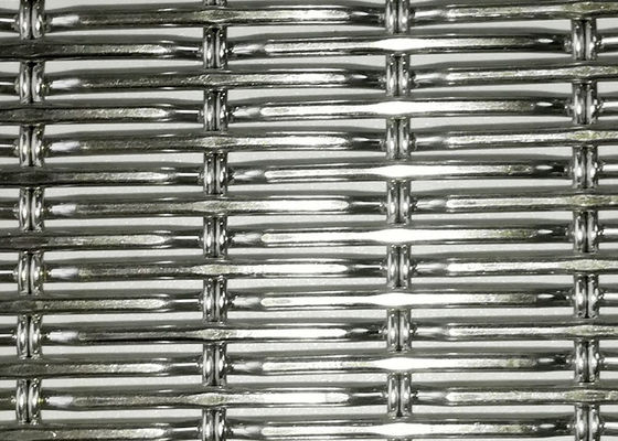 SS Weave Metal Dekoratif Interior Furnitur Dan Layar Untuk Arsitektur Woven Wire Mesh