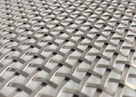 Layar Mesh Logam Dekoratif Setengah Bulat 1.8mm Untuk Windows 3.36kgs / m2