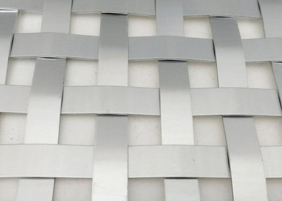 Flatwire 430 Arsitektur Woven Wire Mesh Anodized