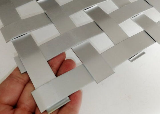 Flatwire 430 Arsitektur Woven Wire Mesh Anodized