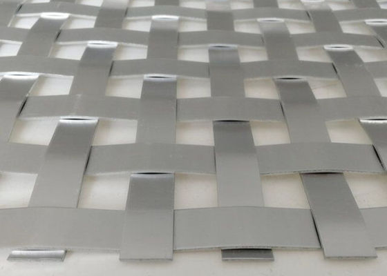 Flatwire 430 Arsitektur Woven Wire Mesh Anodized