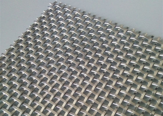 Rigid Weave 4m Stainless Steel Dekoratif Wire Mesh Untuk Lemari Warna Alami