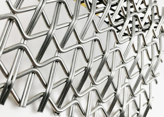 Mata air Tulang Sambungan Woven Mesh Teknik Arsitektur Wire Mesh Desain Irregular