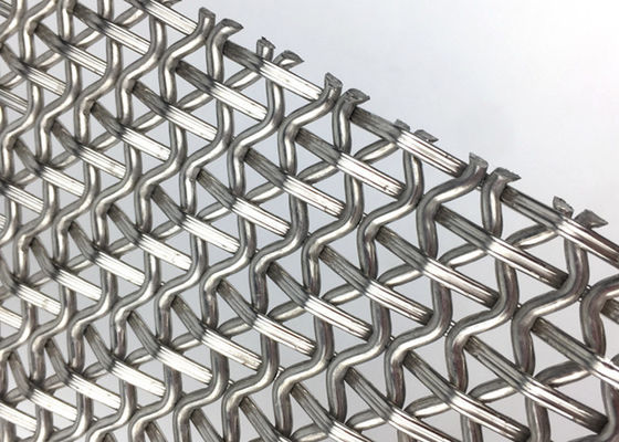 SS316 Warna Alam Weave Mesh Dekoratif Wire Mesh Panel Korosi Tahan