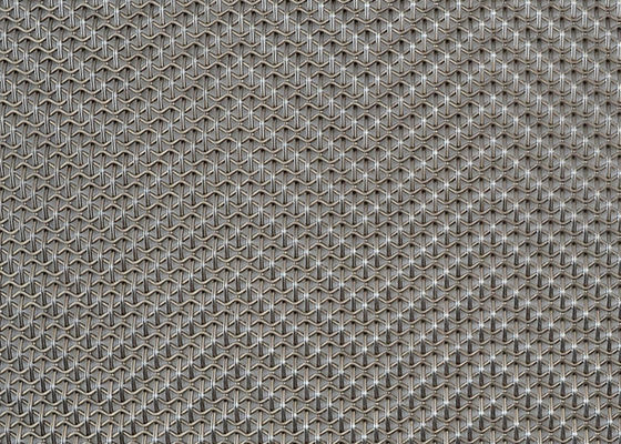 4.5mm Rajutan Arsitektur Tenunan Wire Mesh Panel Kemurnian Titanium