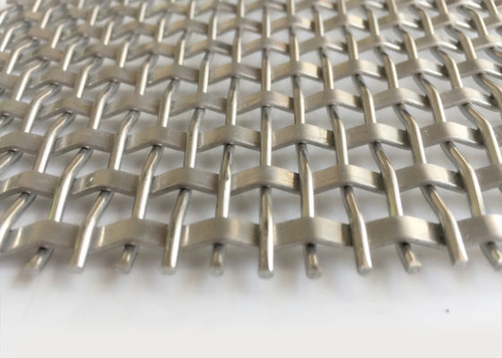 Warna Alam Tenun Arsitektur Metal Mesh Untuk Dekoratif Panel Wire Mesh