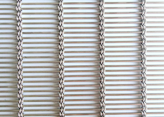 Menenun Tirai Mesh Arsitektur Stainless Steel Galvanis SGS
