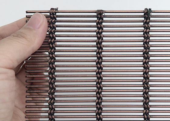 4mm 304 Stainless Steel Arsitektur Mesh Tirai Langit-langit Fasad