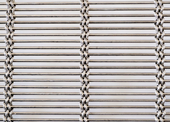 ISO9001 Plain Woven Wire Mesh Ringan SS430 Dekoratif Metal Mesh Sheets