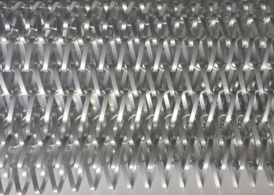 9mm 4m Aluminium Spiral Wire Mesh Antioksidasi