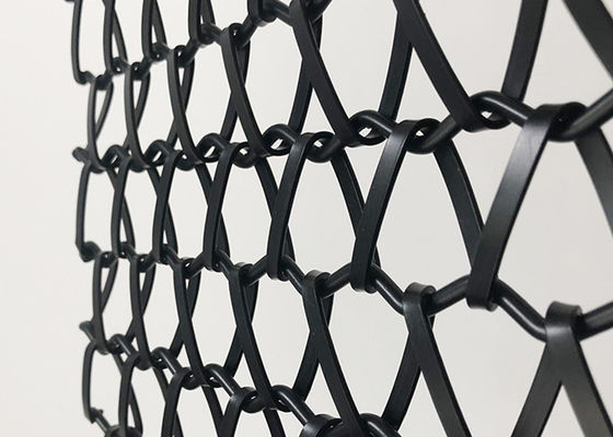 0.5mm-2.0mm Wire Diameter Spiral Wire Mesh Dengan Sertifikat SGS / Lebar 0.5m-2.0m