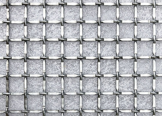 Dekoratif Square Crimped Woven Wire Mesh XY 2127 Untuk Kisi-kisi Kabinet