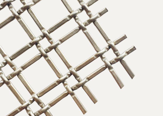4''×4'' 13ft Crimped Brass Double Wire Mesh Dekoratif Pagar ISO9000