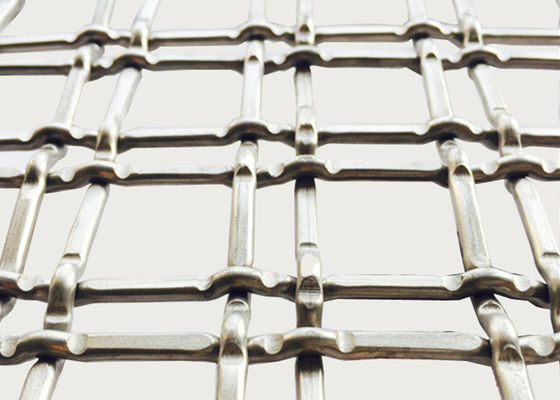 4''×4'' 13ft Crimped Brass Double Wire Mesh Dekoratif Pagar ISO9000