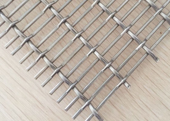 Crimp Decorative Plain Weave Metal Mesh SS316 Antacid Dengan Struktur Padat
