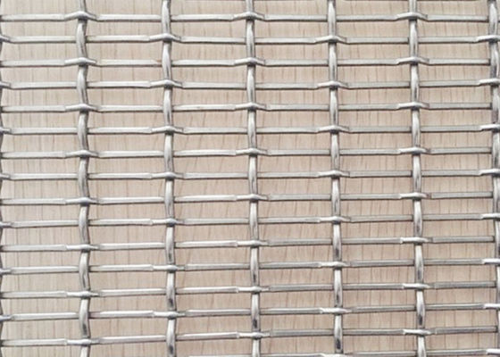Crimp Decorative Plain Weave Metal Mesh SS316 Antacid Dengan Struktur Padat