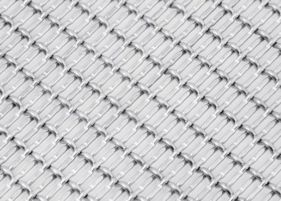 Bahan Bangunan Dekorasi Crimp Industrial Metal Mesh Cladding Panjang 20m