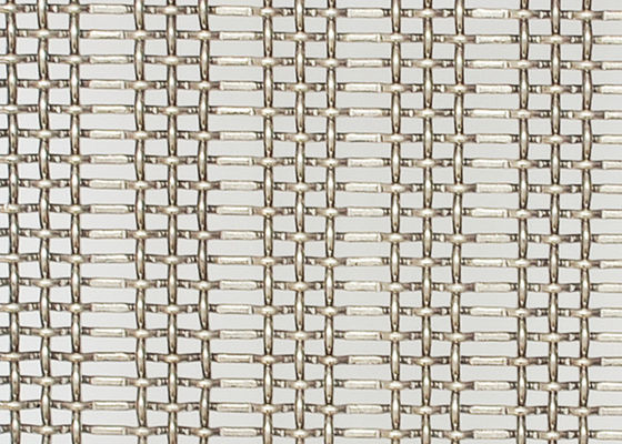 SUS 302 Stainless Steel Lock Crimp Wire Mesh 36m Untuk Pembatas Ruangan