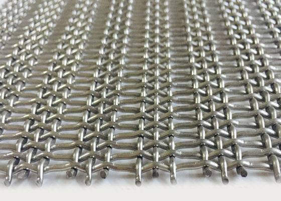 SUS 302 Stainless Steel Lock Crimp Wire Mesh 36m Untuk Pembatas Ruangan