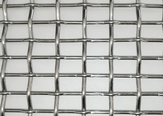 SHUOLONG Weave Flat Top Lock Crimp Wire Mesh Panel Pintu Tahan Panas