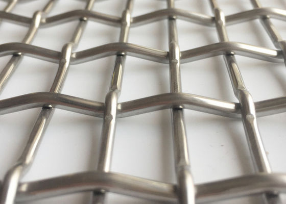 SHUOLONG Weave Flat Top Lock Crimp Wire Mesh Panel Pintu Tahan Panas
