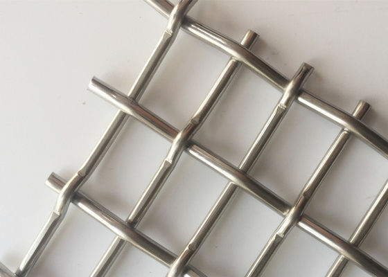 SHUOLONG Weave Flat Top Lock Crimp Wire Mesh Panel Pintu Tahan Panas