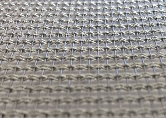Kaca Daur Ulang Fleksibel Laminated Wire Mesh 0,05 Inch Antiwear