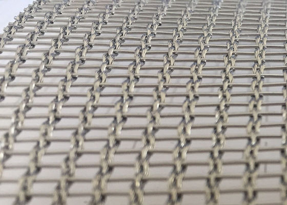 Kaca Daur Ulang Fleksibel Laminated Wire Mesh 0,05 Inch Antiwear