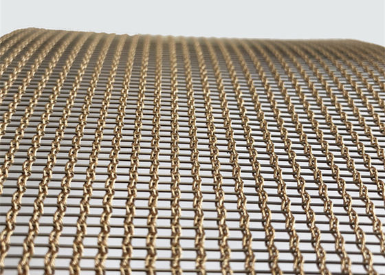 SHUOLONG Anyaman Tembaga Kaca Laminated Wire Mesh Ringan Tahan Panas