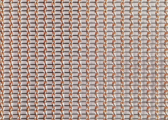 SHUOLONG Anyaman Tembaga Kaca Laminated Wire Mesh Ringan Tahan Panas