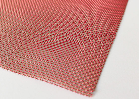 2.5m 304 Stainless Steel Glass Laminated Wire Mesh PVD Untuk Dekoratif Mewah