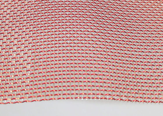 2.5m 304 Stainless Steel Glass Laminated Wire Mesh PVD Untuk Dekoratif Mewah