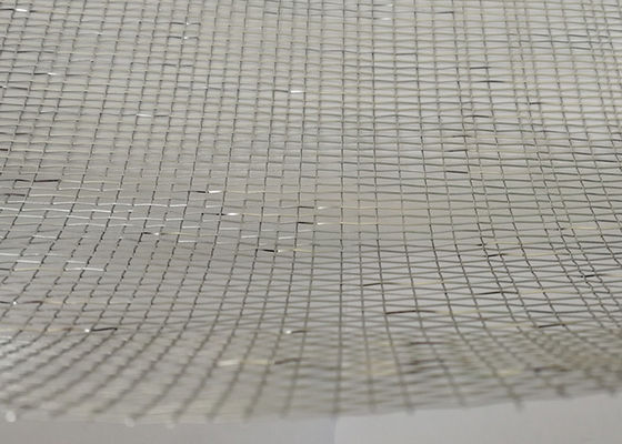 Tembaga Woven Glass Laminated Wire Mesh Oil Free 2.5m SGS