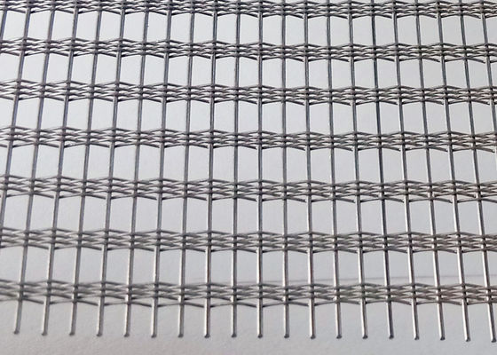 Layar Stainless Steel 250cm Bukan Kaca Rapuh Dengan Wire Mesh Di Dalam Kesenjangan 41,4%