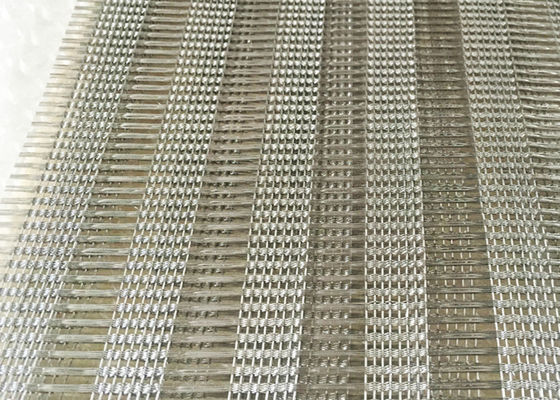 120m Woven Glass Laminated Wire Mesh Desain Interior Bangunan Fasad