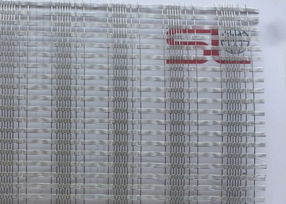 0.8mm Plain Woven Wire Mesh Glass Panel Eksterior Dan Interior Dekoratif Fasad