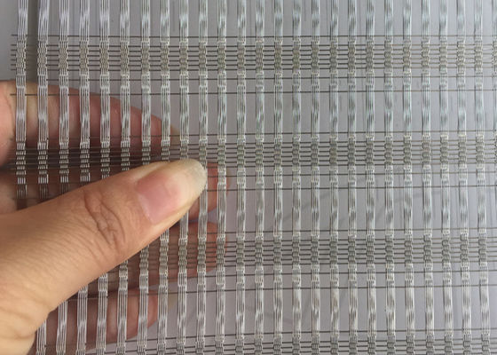 0.8mm Plain Woven Wire Mesh Glass Panel Eksterior Dan Interior Dekoratif Fasad