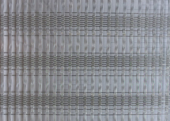 0.8mm Plain Woven Wire Mesh Glass Panel Eksterior Dan Interior Dekoratif Fasad