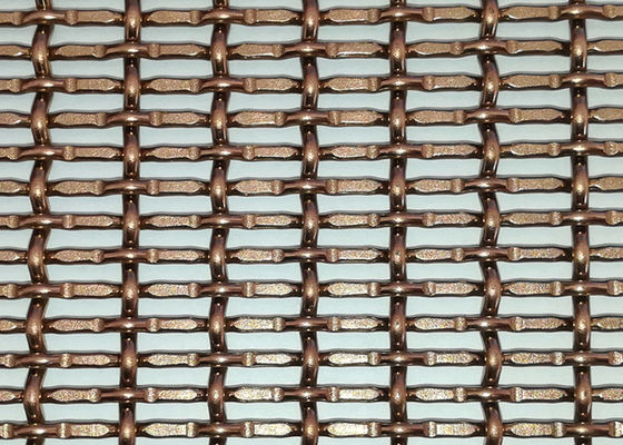 SHUOLONG 3.2mm Arsitektur Layar Logam Dekoratif Ceiling Mesh Antishock