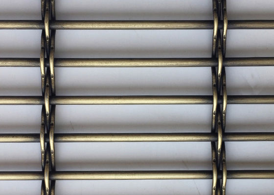 Kuningan BBQ Divider Dekoratif Woven Wire Mesh Screen Plated Metal