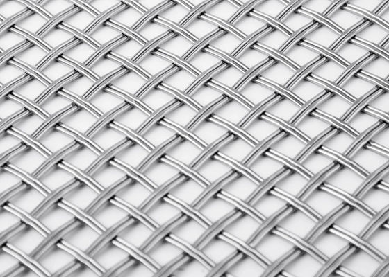 ISO9000 Double Wire 316 Stainless Steel Wire Mesh Panel Permukaan Kolom