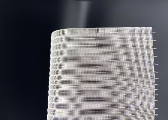 Eco Silver Stainless Steel Interior Wire Mesh Layar 0.6mm 0% Area Pembukaan