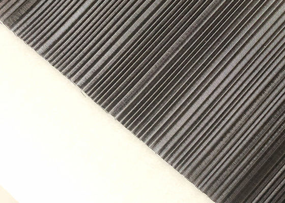 ISO 2.5m Painted Black Wire Mesh Screen Laminated Glass Untuk Penutup Dinding