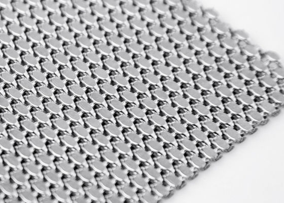 PVD Woven Wire Mesh Panel Anti Api Dekoratif Elevator Metal Mesh