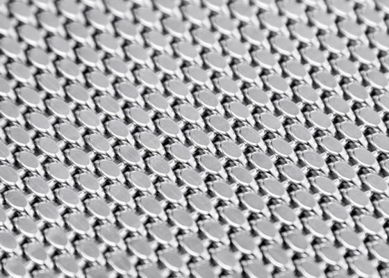 PVD Woven Wire Mesh Panel Anti Api Dekoratif Elevator Metal Mesh