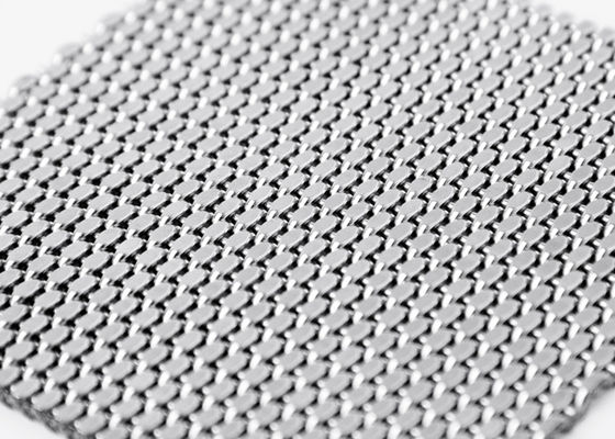 PVD Woven Wire Mesh Panel Anti Api Dekoratif Elevator Metal Mesh