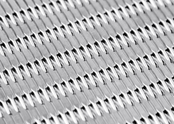 Anticorrosion SS304 Arsitektur Mesh Screen Rigid Metal Mesh Facade